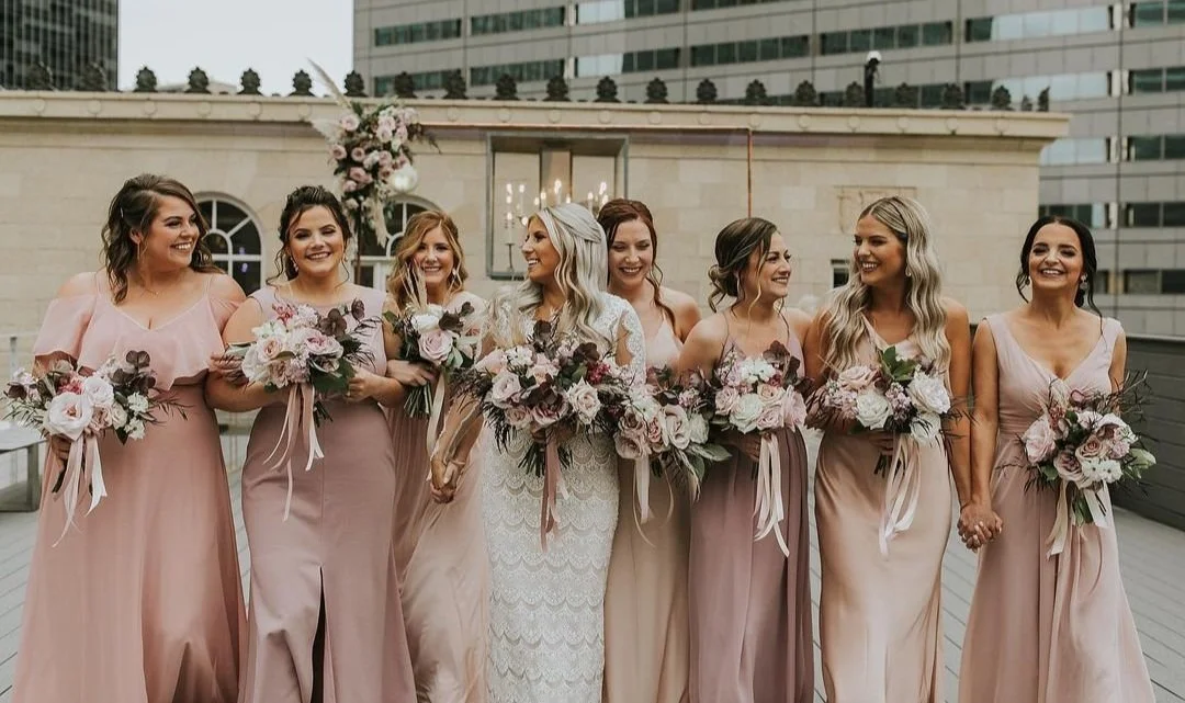 Nostalgia rose bridesmaid dresses deals